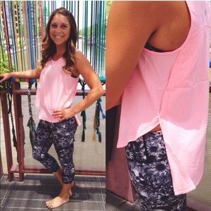 Lululemon Black and white floral crops
